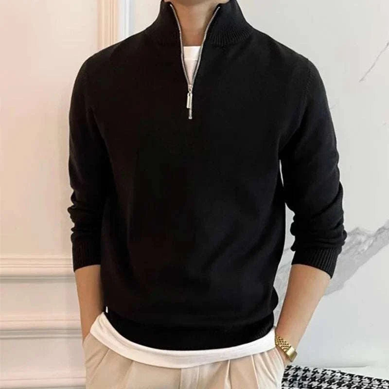 Jacob | Men's Zip-Up Knit Sweater