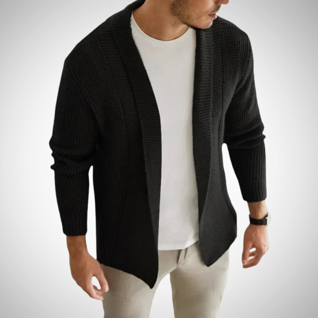 Callum | Men's Zip-Up Knitted Cardigan