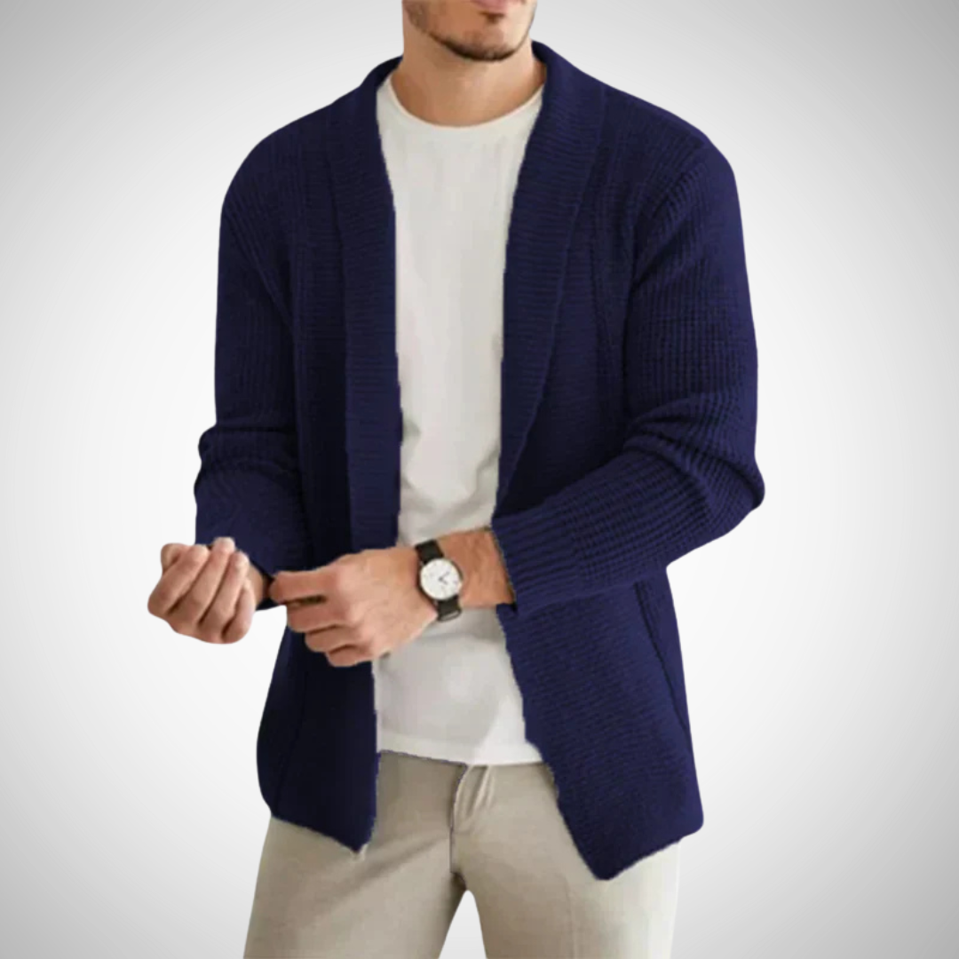 Callum | Men's Zip-Up Knitted Cardigan