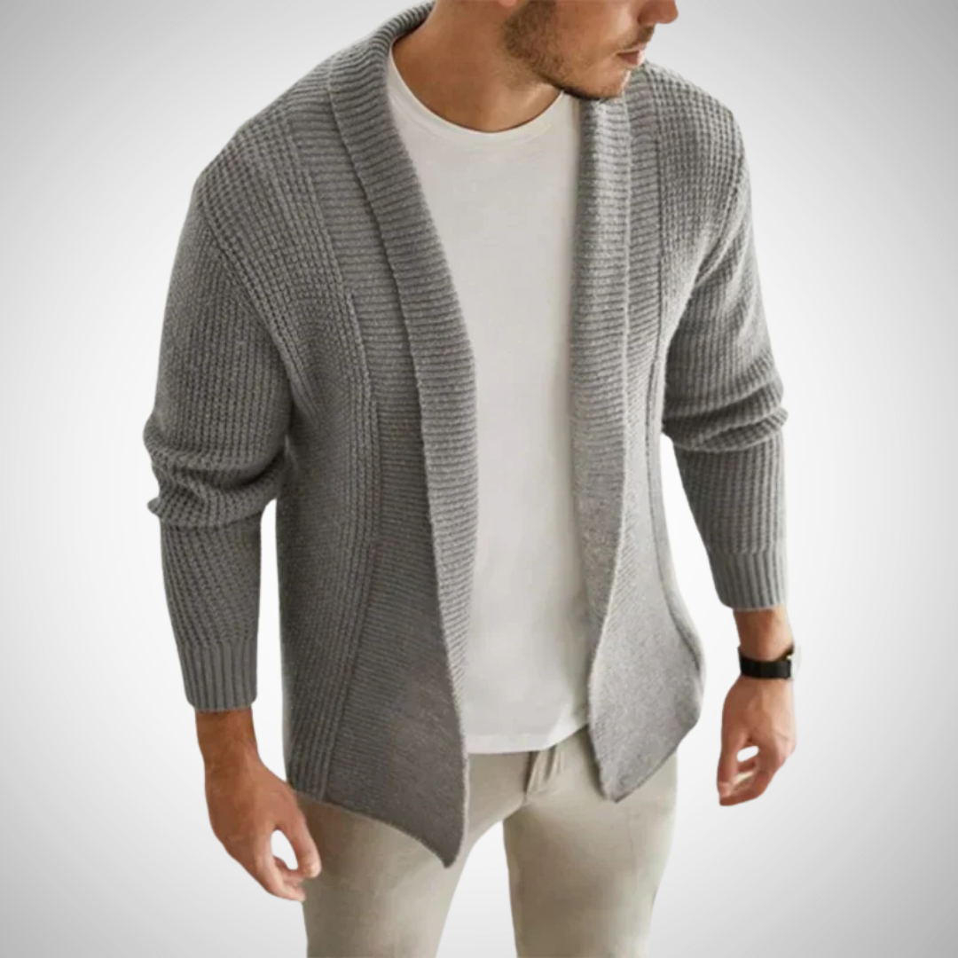 Callum | Men's Zip-Up Knitted Cardigan