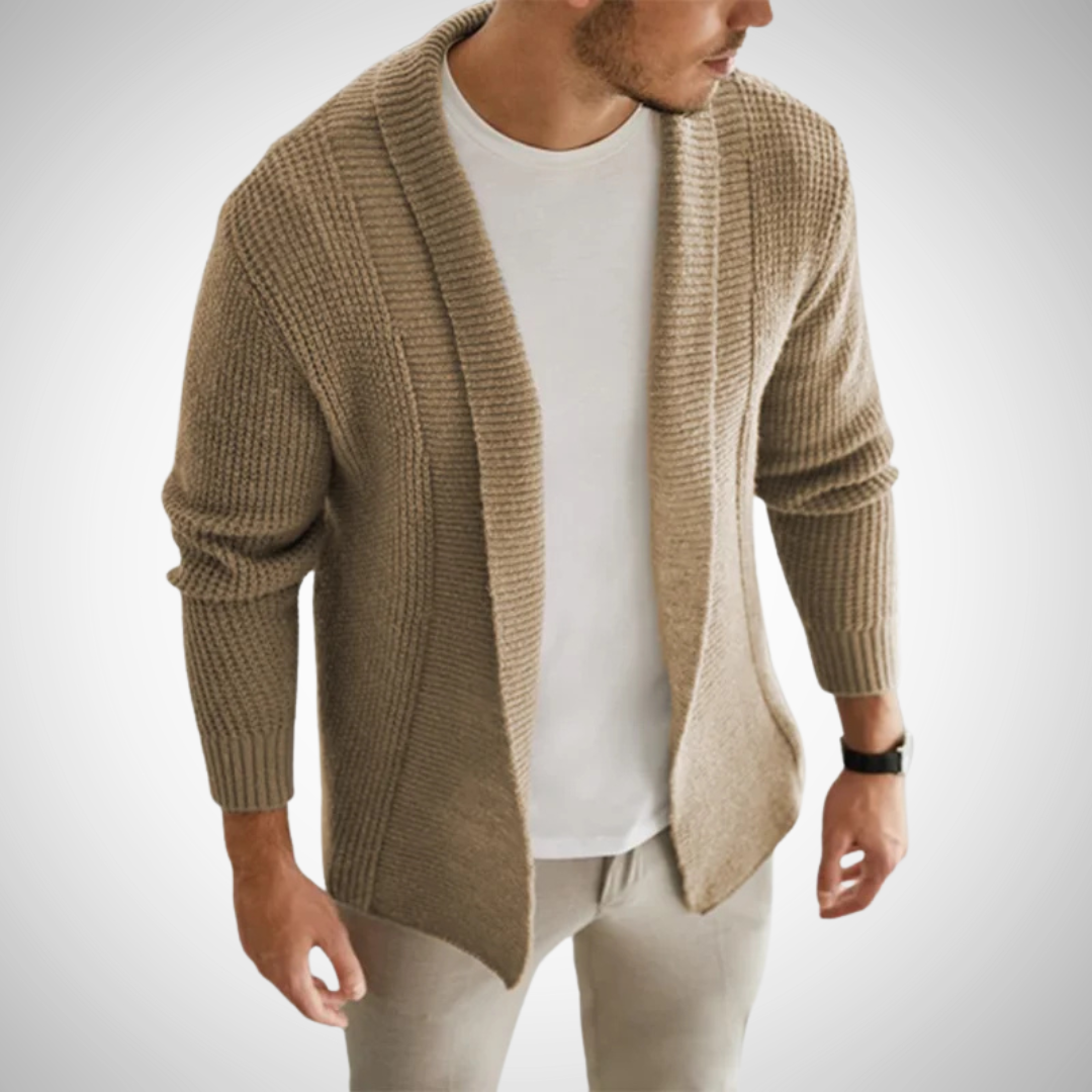 Callum | Men's Zip-Up Knitted Cardigan