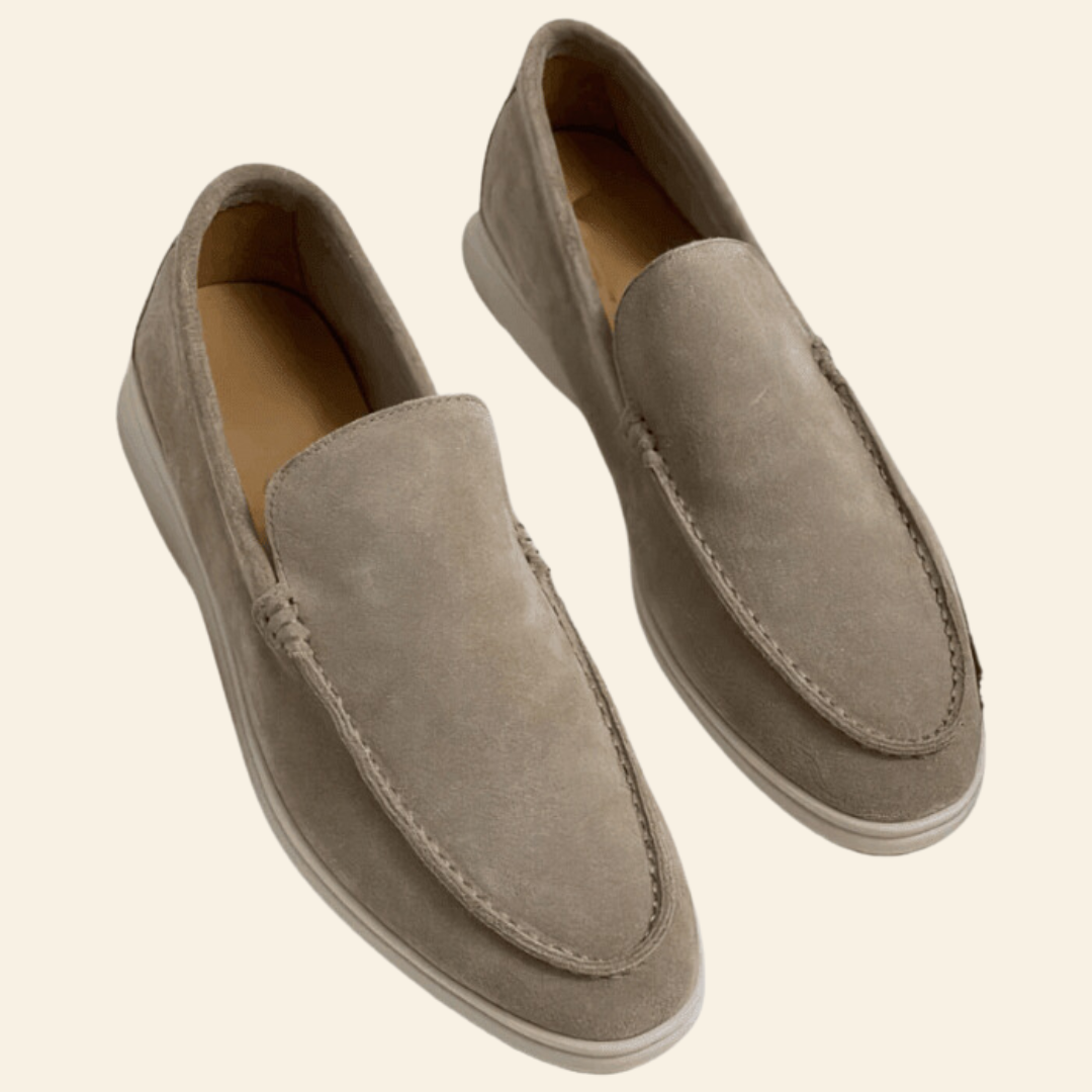 Suede Slip-On Shoes with Timeless Design