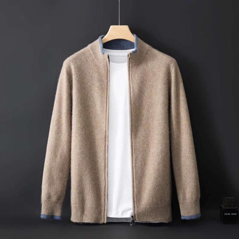 James | cashmere zip cardigan