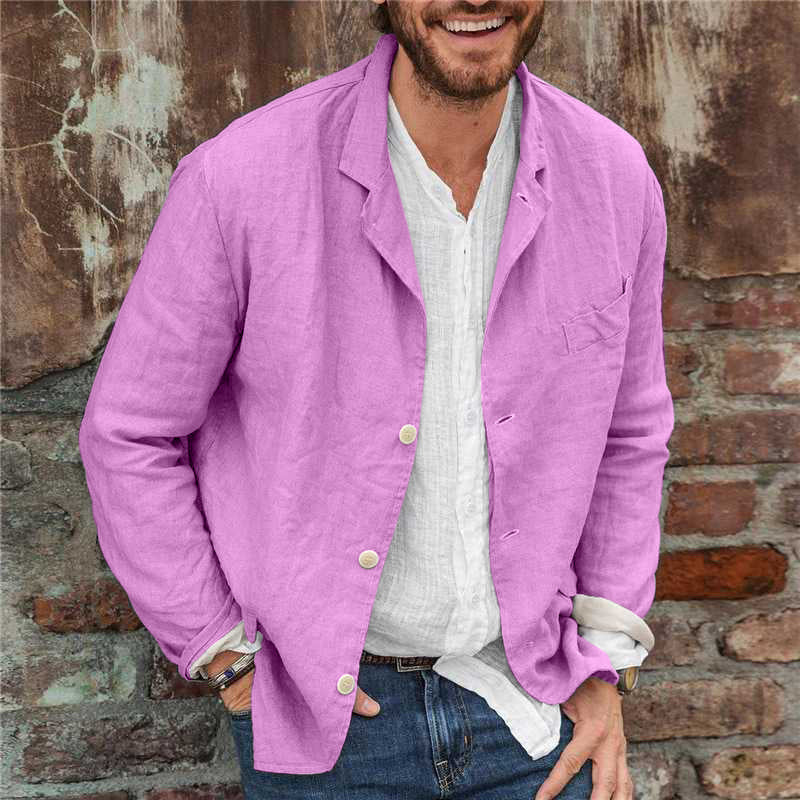 Lightweight Men's Casual Linen Blazer