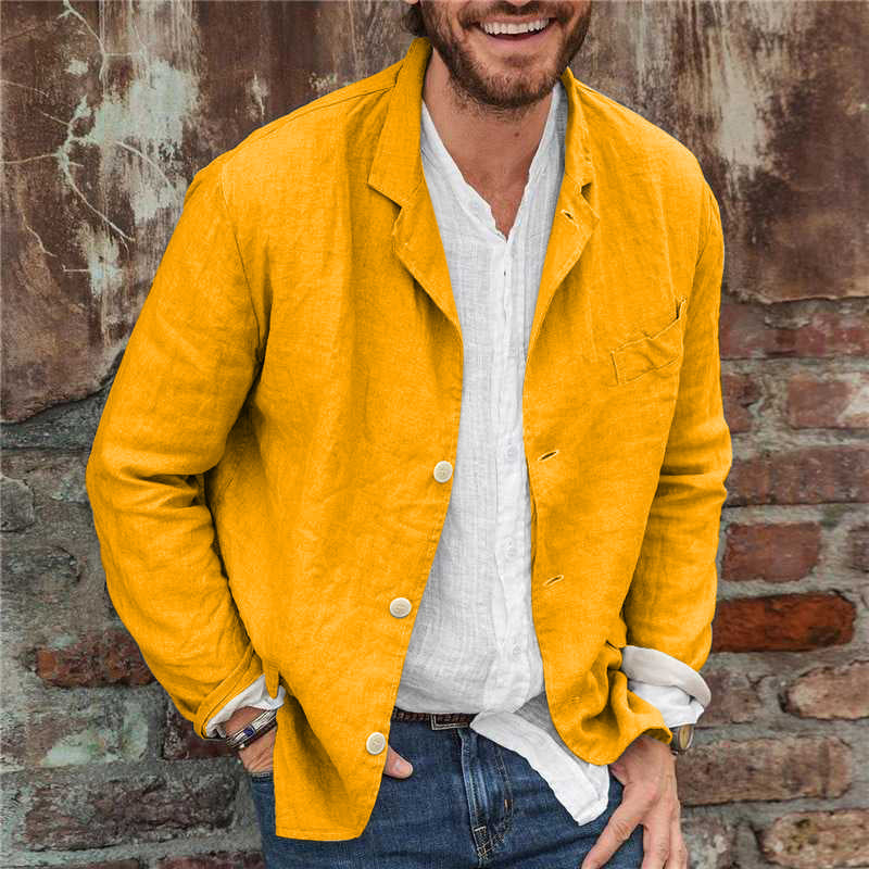 Lightweight Men's Casual Linen Blazer