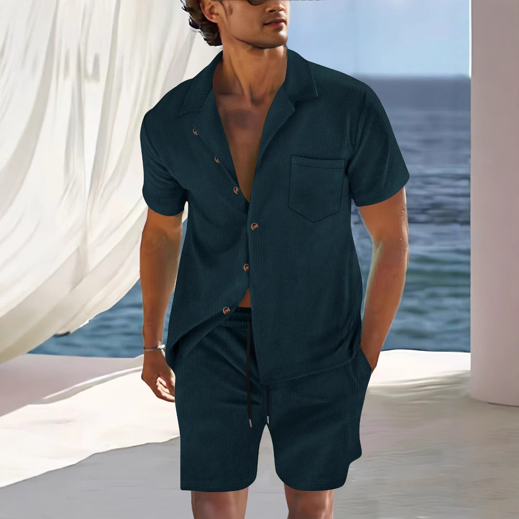 Cotton Shirt and Shorts Combo for Men
