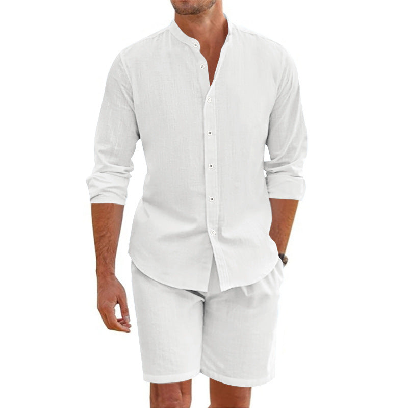 Linen Shorts and Tee Combo for Men