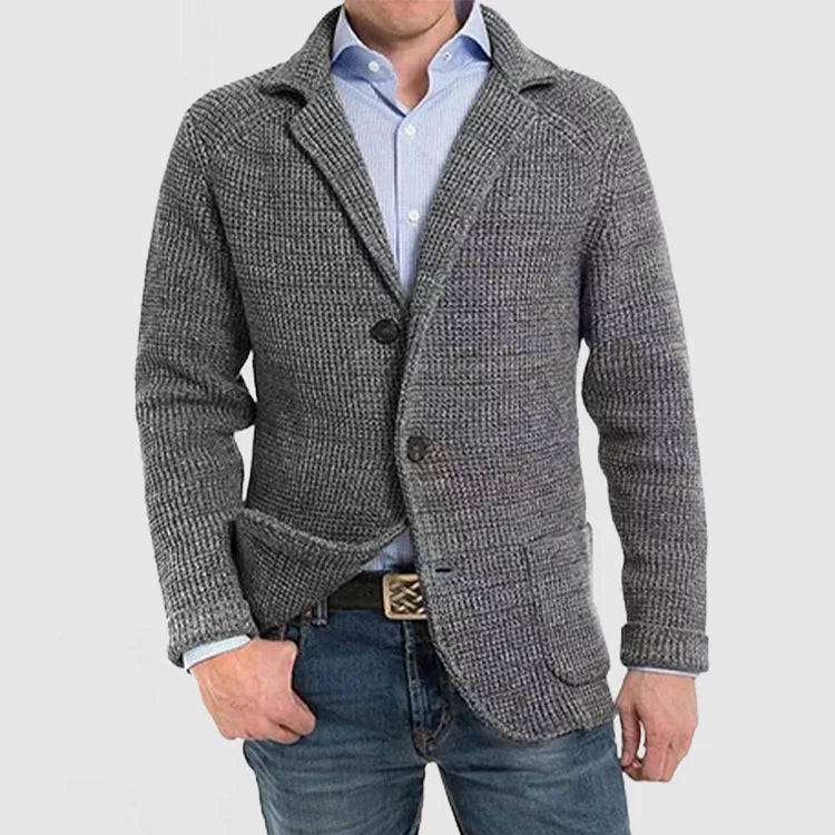 Elegant Men's Cardigan for Business and Casual Wear