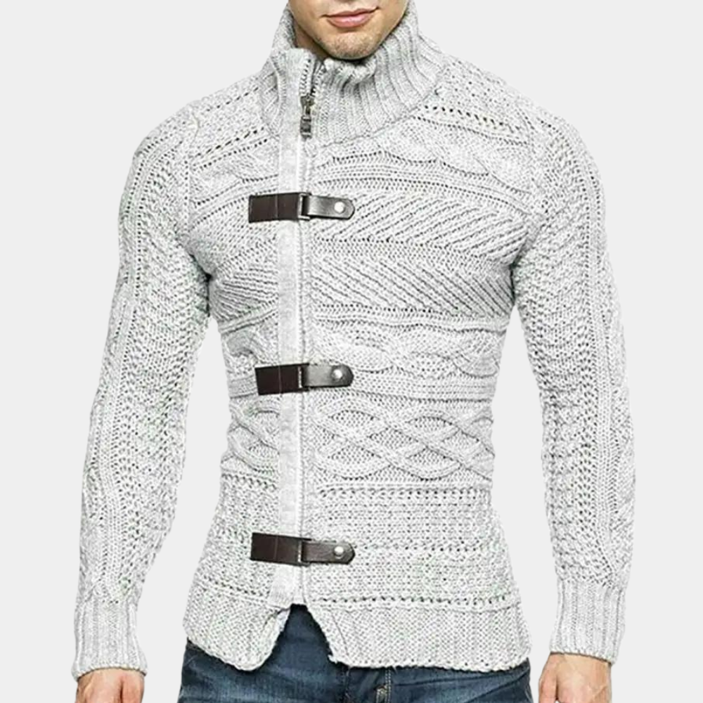 Harvey | Men's Elegant Zipper Cardigan Sweater