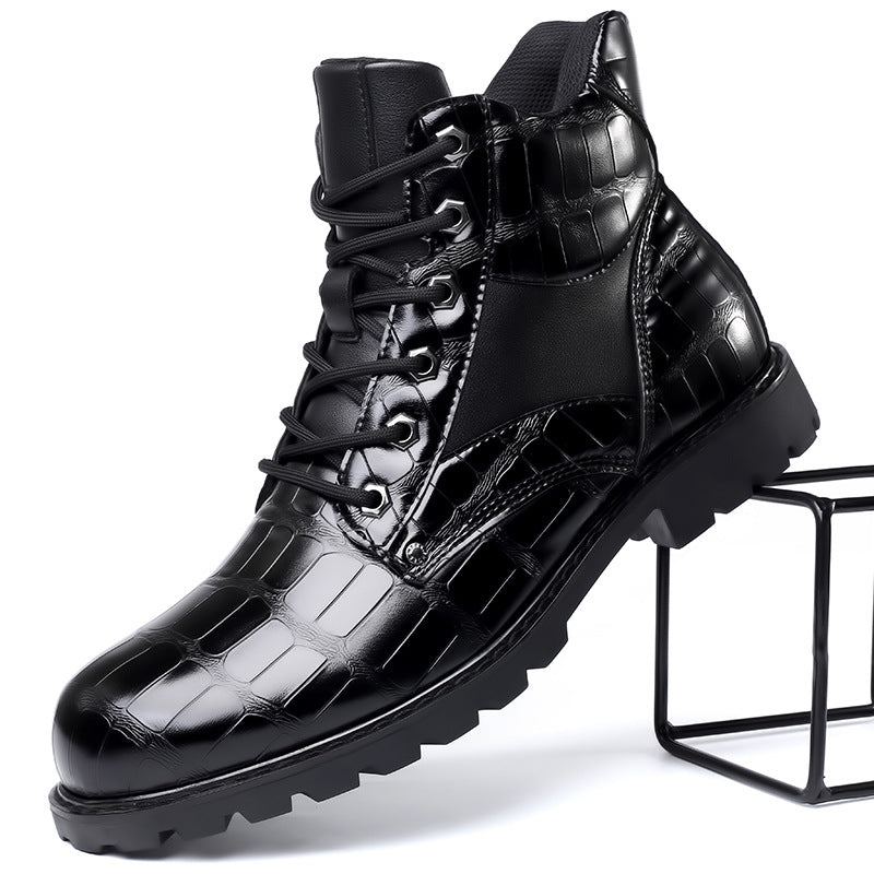 Brendan | Men's Elegant Crocodile Leather Boots