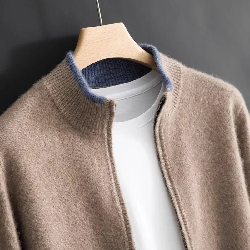 James | cashmere zip cardigan