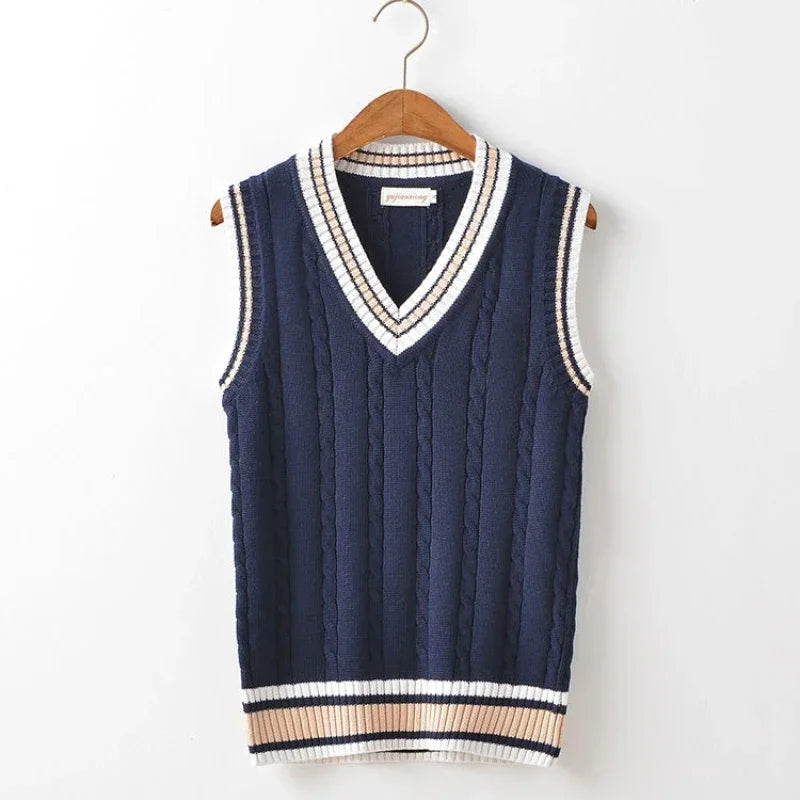 Men's V-Neck Sleeveless Sweater