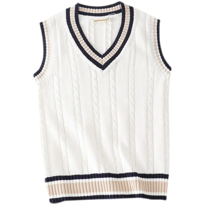 Men's V-Neck Sleeveless Sweater