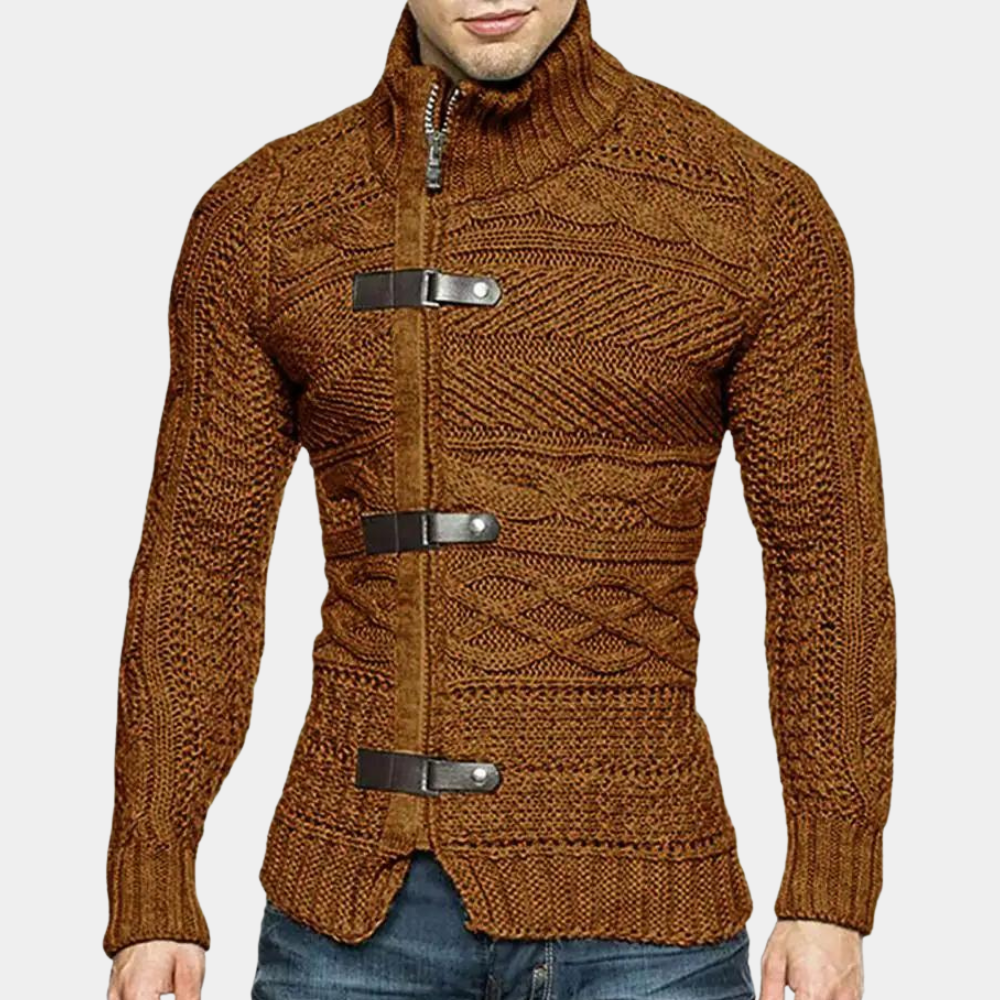 Harvey | Men's Elegant Zipper Cardigan Sweater