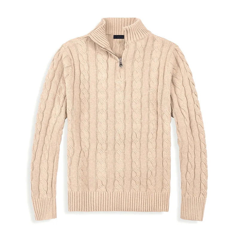 Old Money Half Zip Sweater for Men