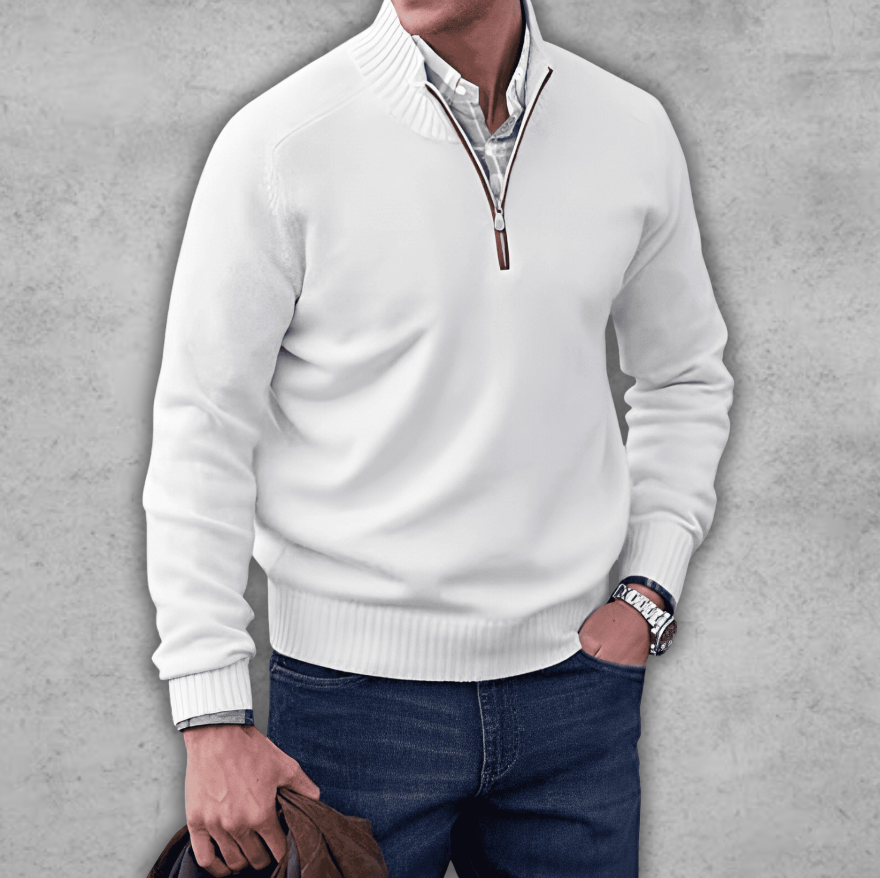 Men's Cotton Sweater | Elegant Design
