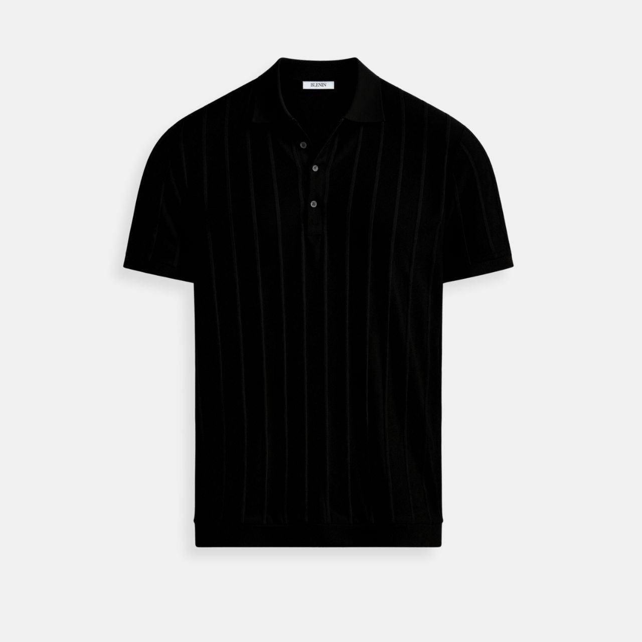 Classic Men's Polo with Striped Pattern