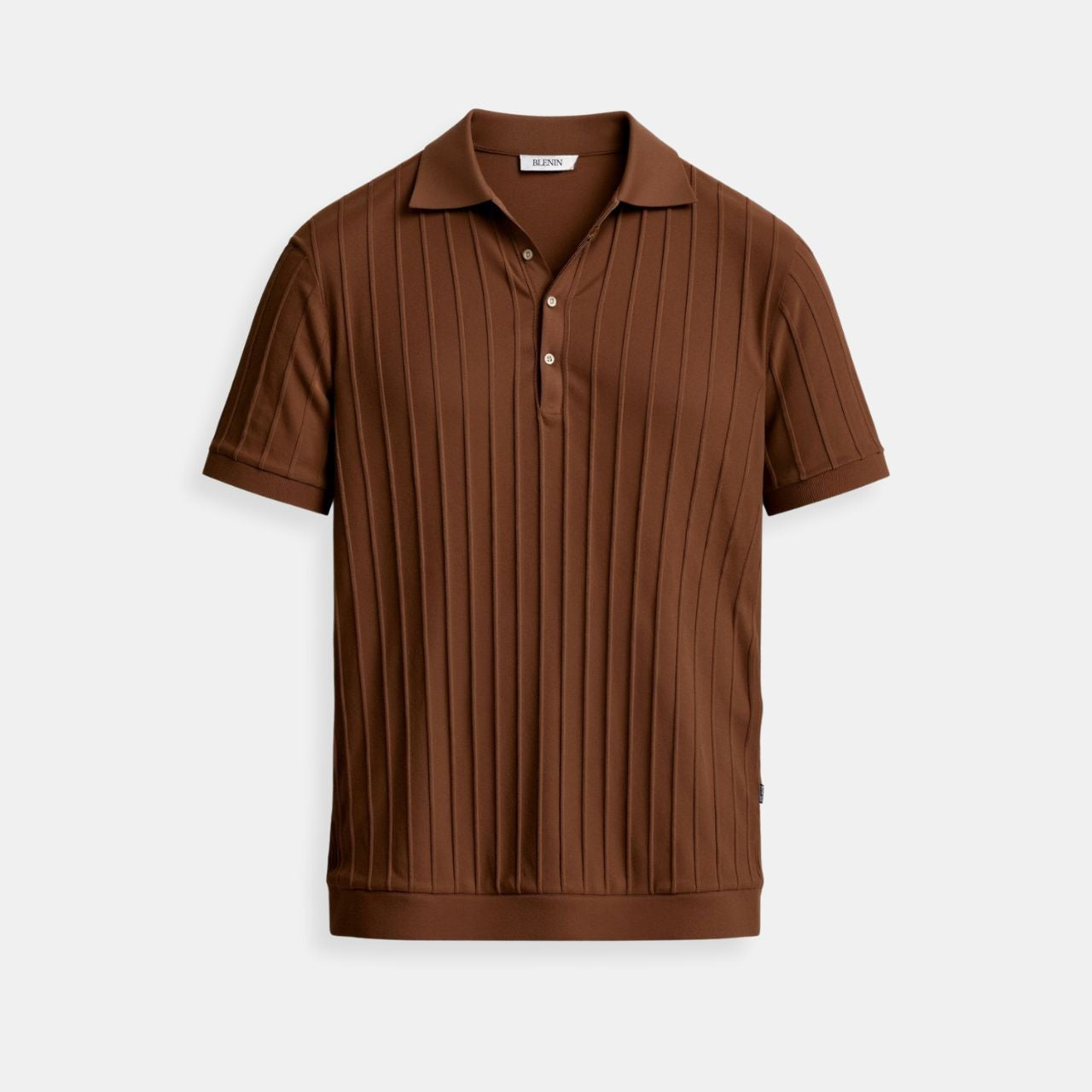 Classic Men's Polo with Striped Pattern