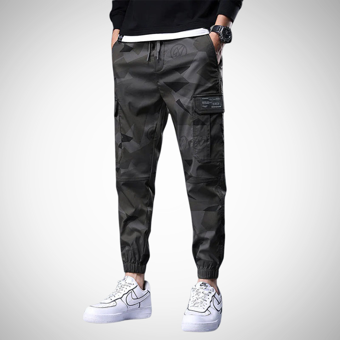 Jasper | Men's Camouflage Cargo Pants with Elastic Cuffs