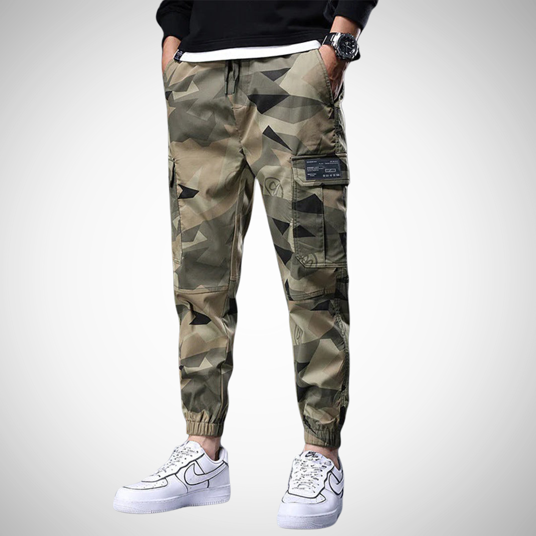 Jasper | Men's Camouflage Cargo Pants with Elastic Cuffs