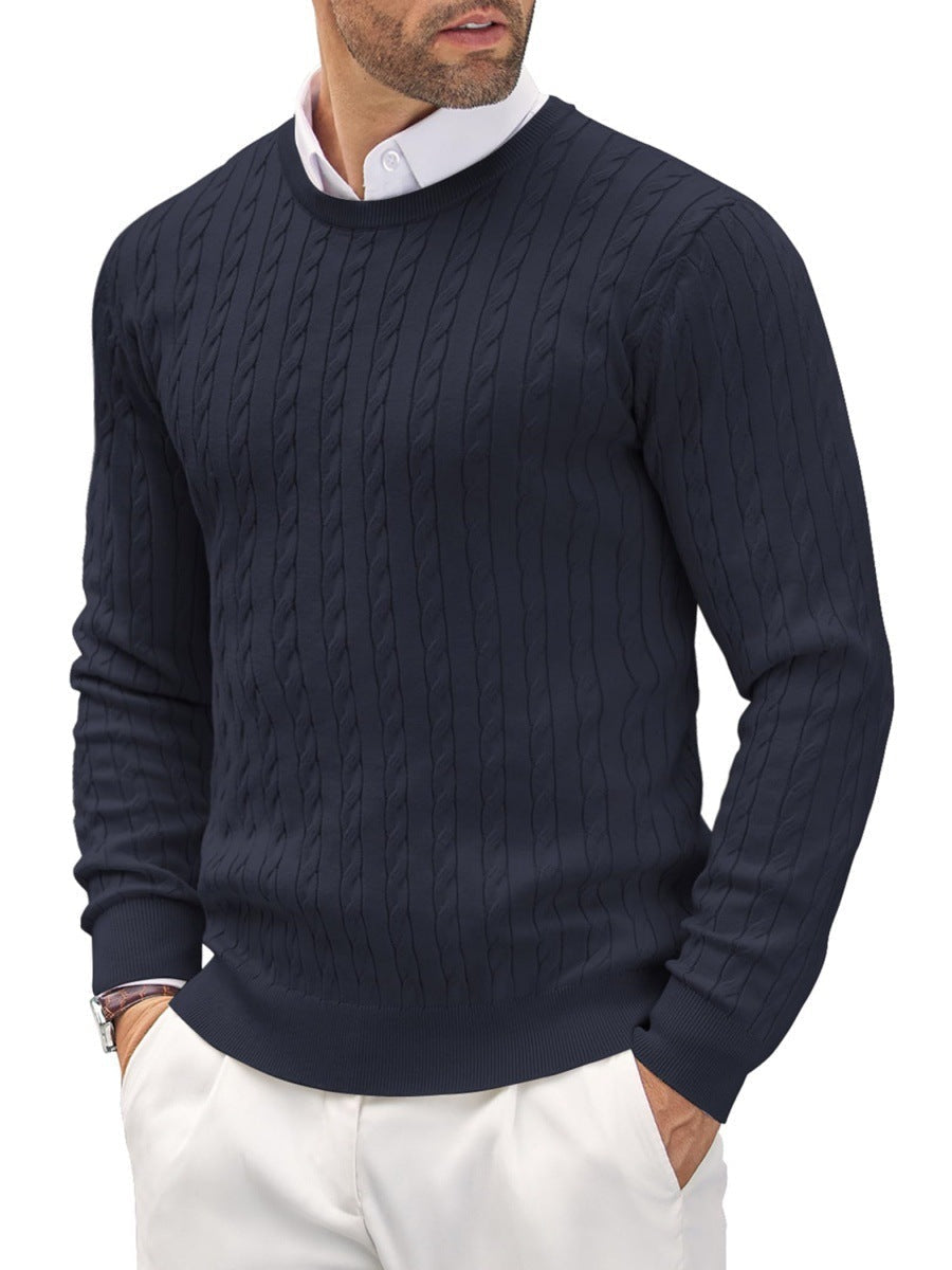 Men's Slim Fit Fine Knit Crew Neck Sweater