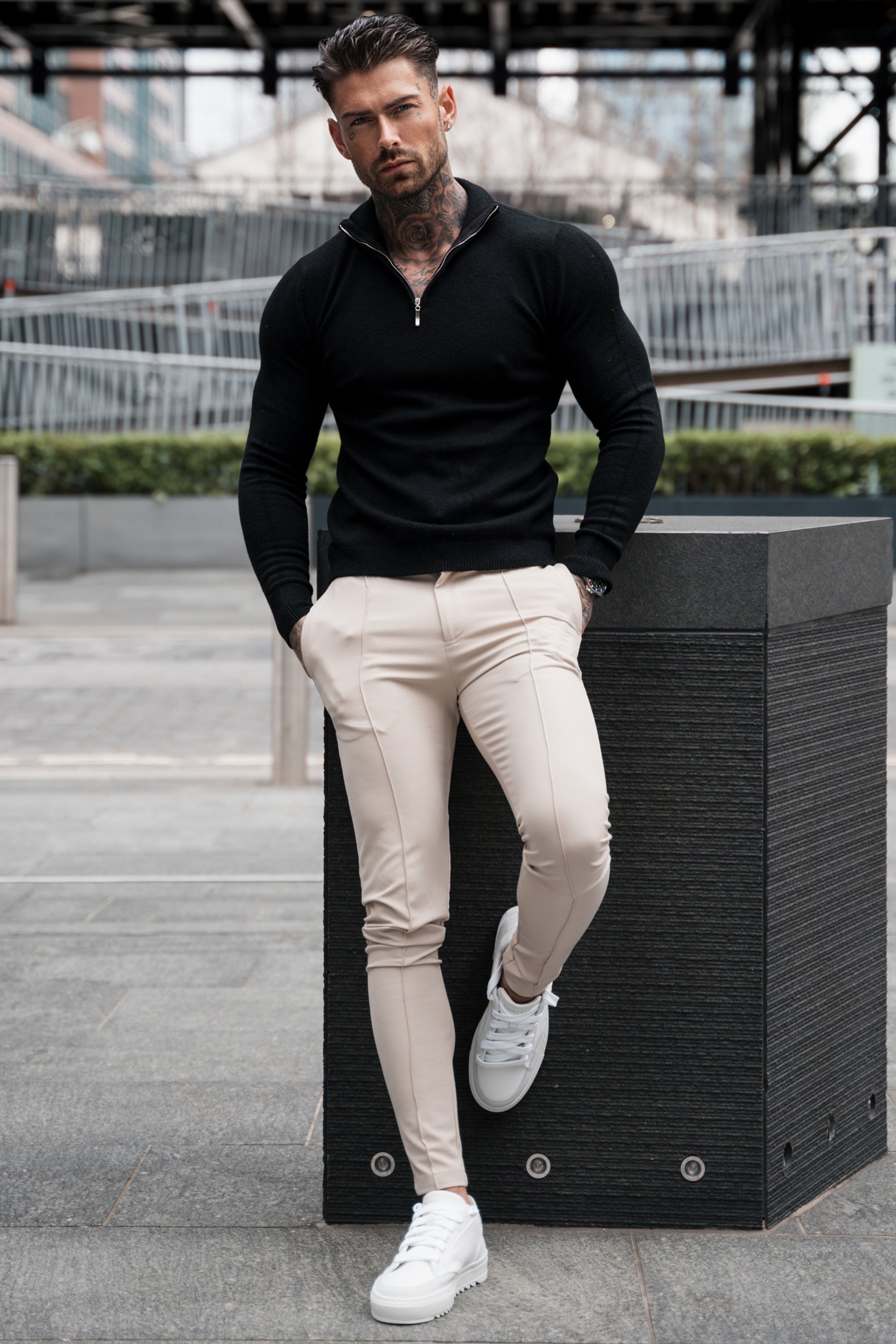 Slim Fit Men's Fashion Trousers