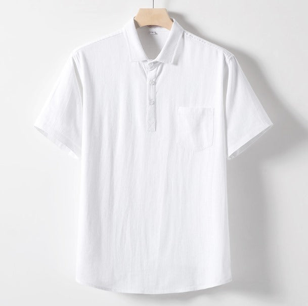 Lightweight Linen Polo Shirt