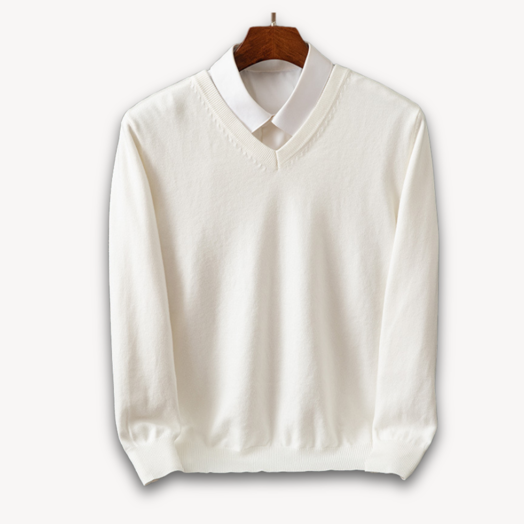 Jasper | Men's Elegant V-Neck Cashmere Sweater