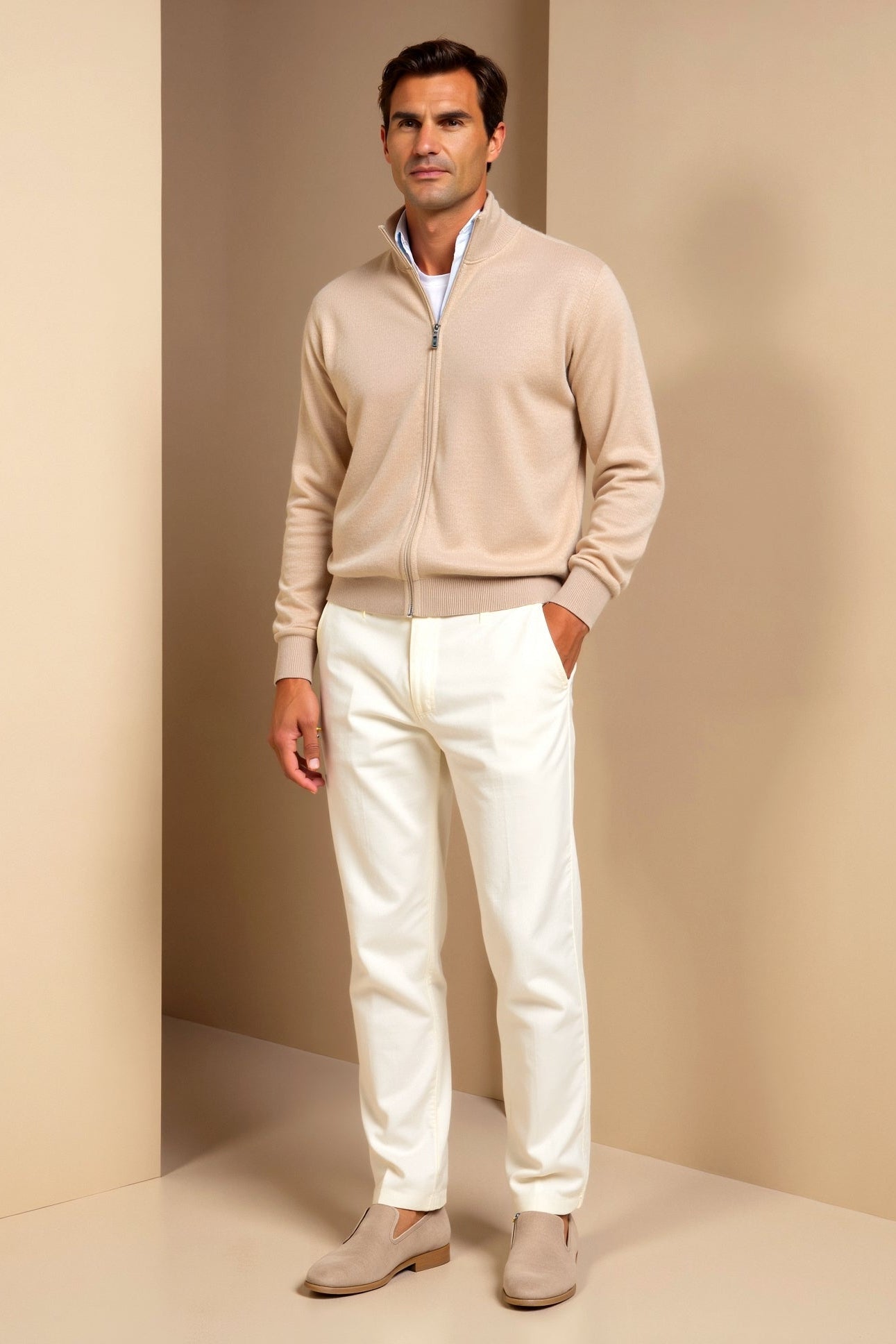 Theo | Men's Slim-Fit Elegant Cardigan Sweater