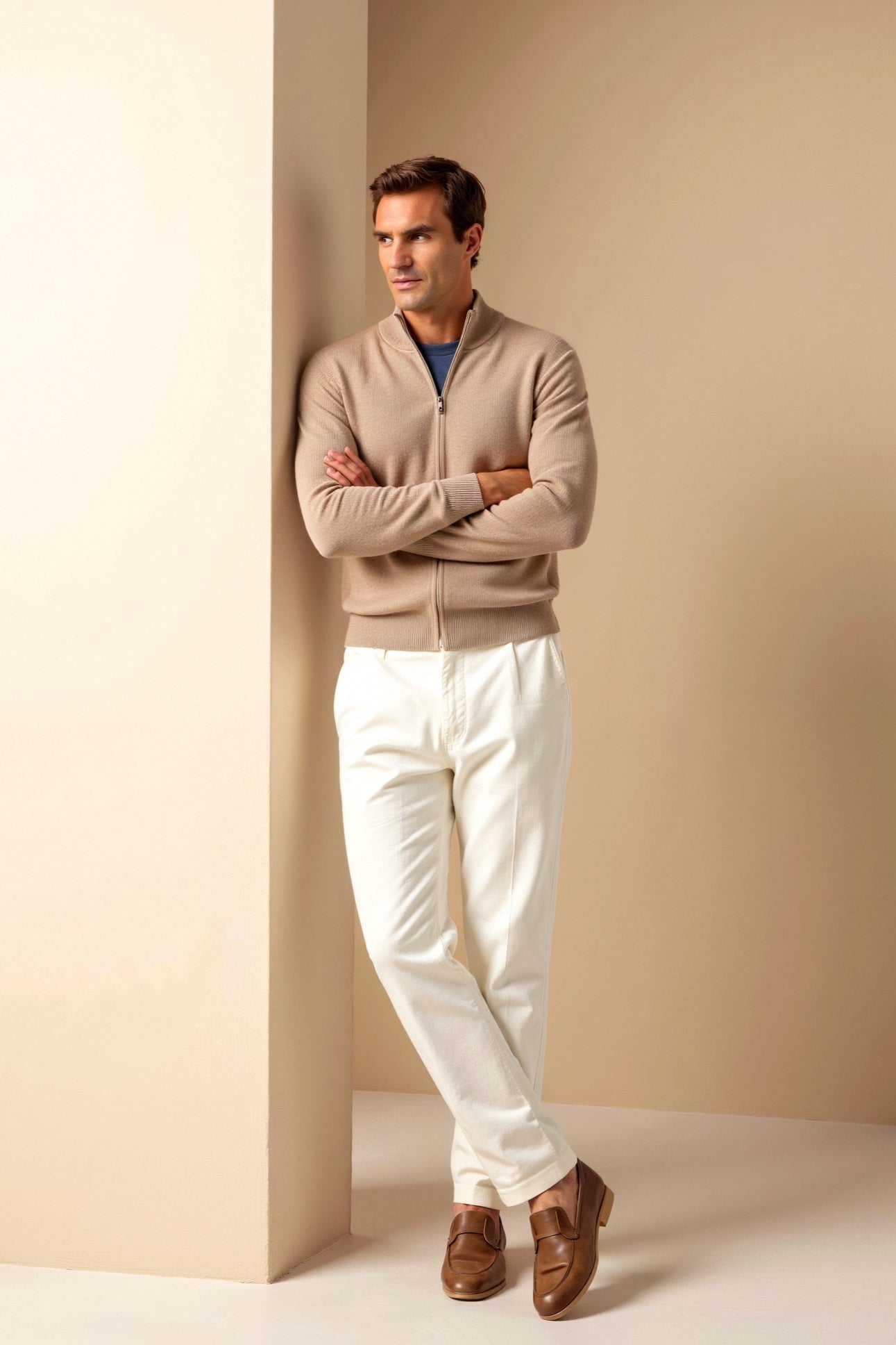 Theo | Men's Slim-Fit Elegant Cardigan Sweater