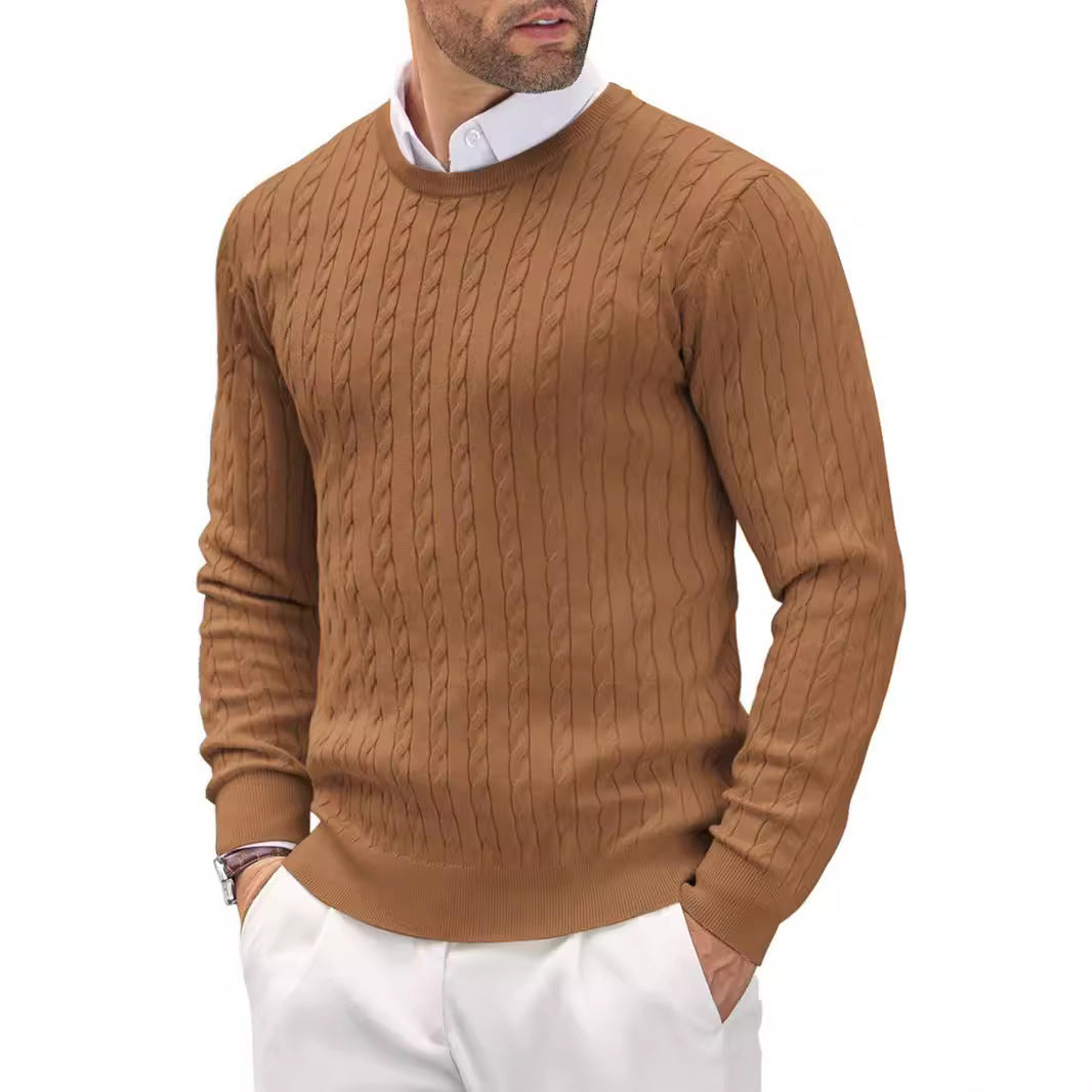 Men's Slim Fit Fine Knit Crew Neck Sweater