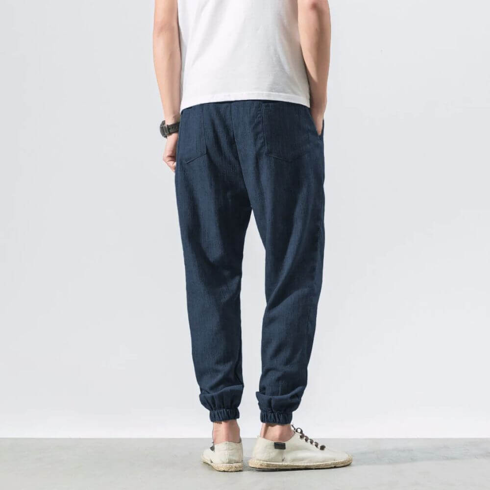 Men's Lightweight Cotton and Linen Comfort Pants