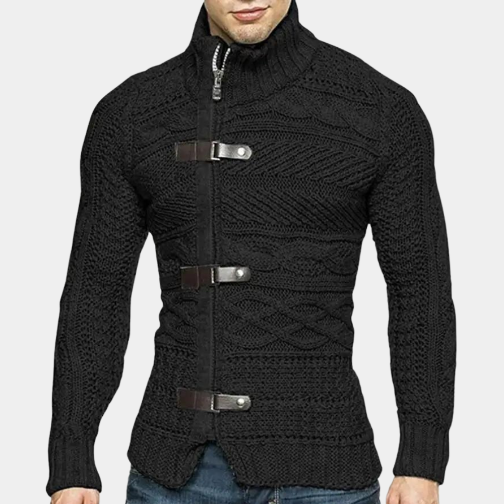 Harvey | Men's Elegant Zipper Cardigan Sweater