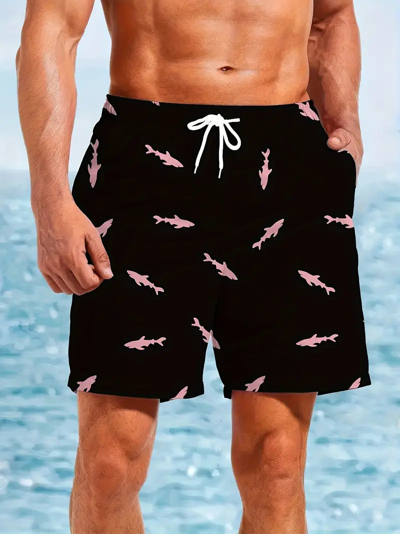 Quick-Dry Men's Swim Trunks