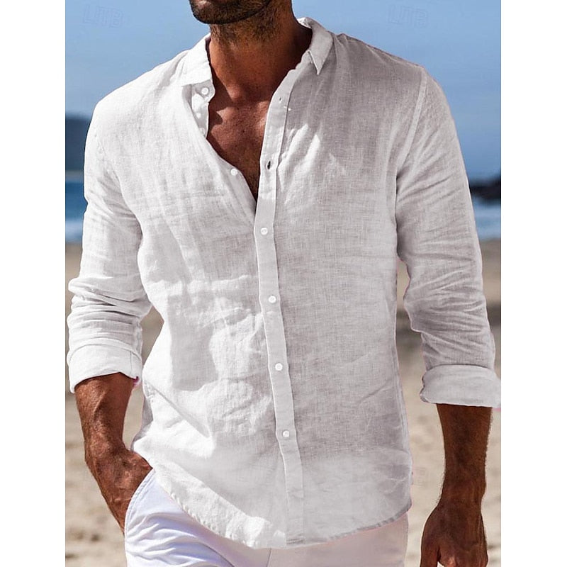 Men's Casual Linen Shirt
