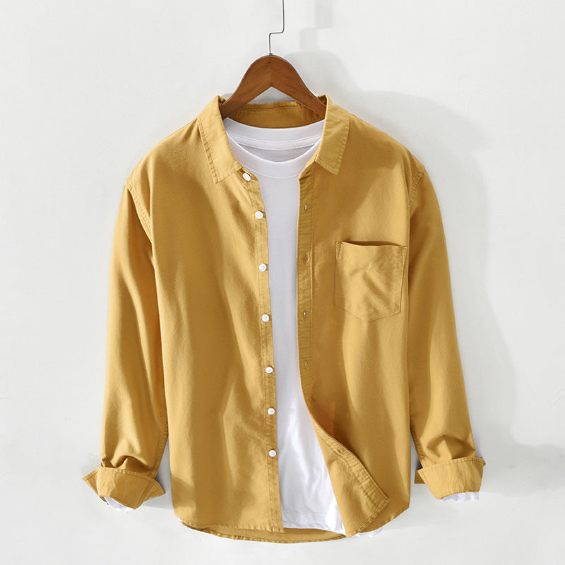 Breathable Men's Cotton Oxford Shirt