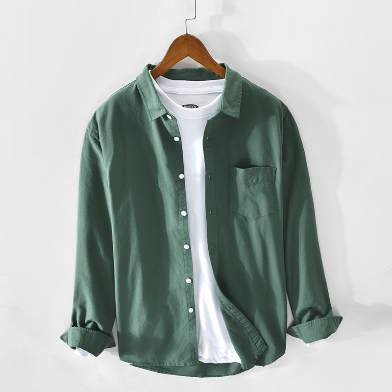 Breathable Men's Cotton Oxford Shirt