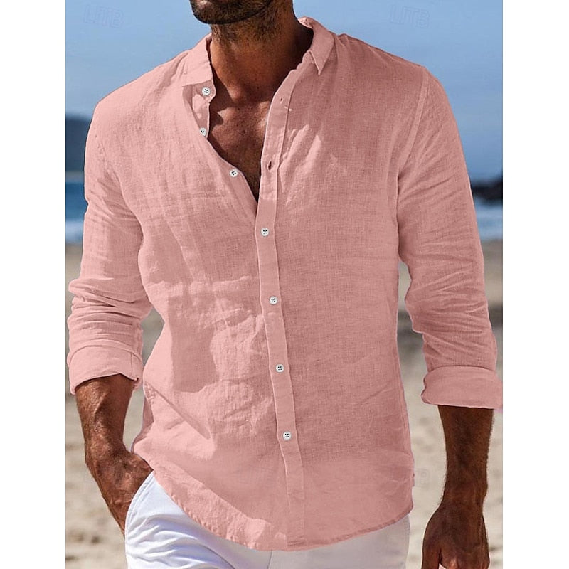 Men's Casual Linen Shirt