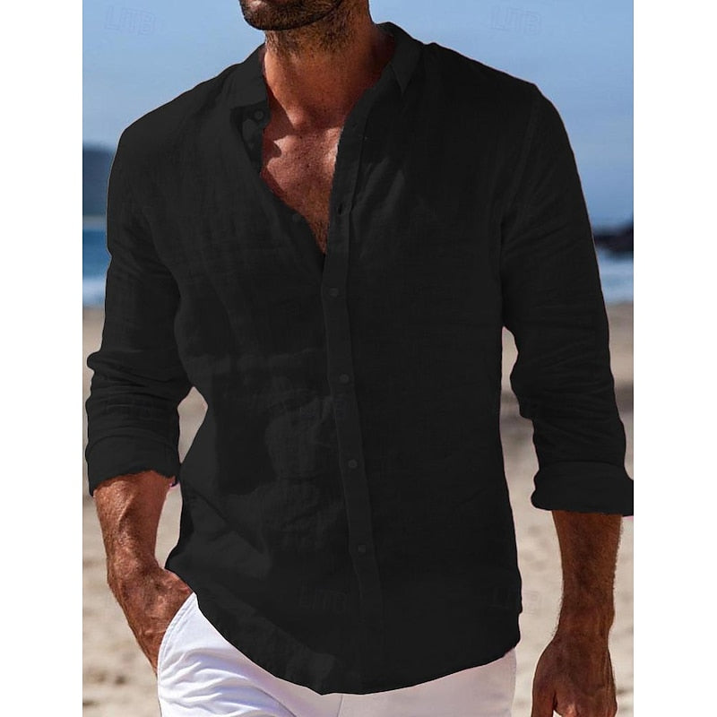 Men's Casual Linen Shirt