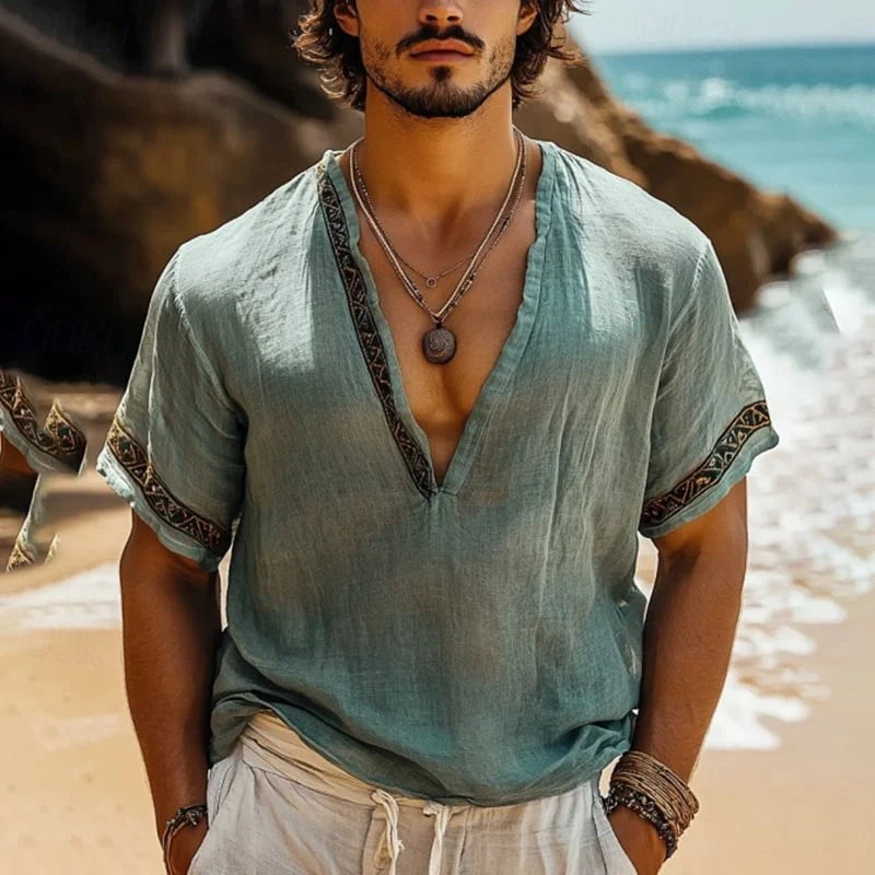 Cameron | Bohemian summer shirt for men