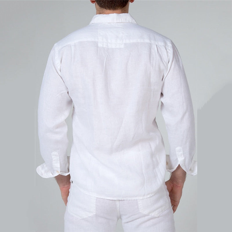 Casual Linen Shirt with Comfortable Fit