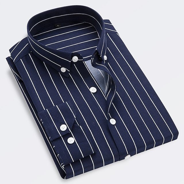 Men's Summer Shirt with Elegant Stripes