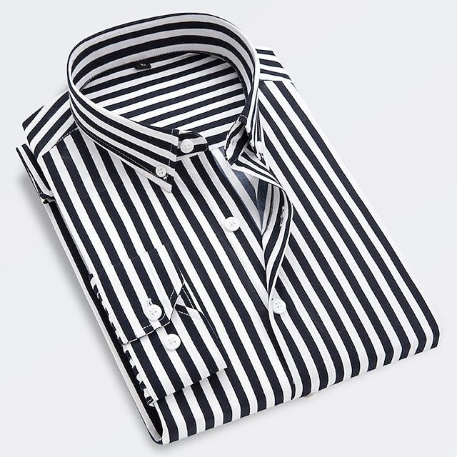 Men's Summer Shirt with Elegant Stripes