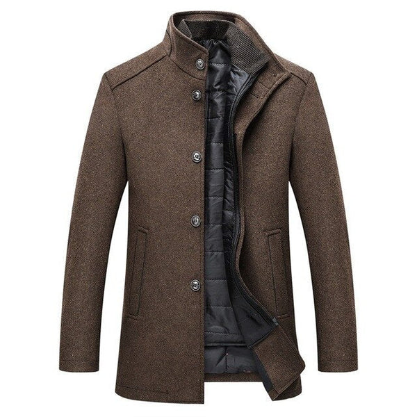 Charles | Men's Quilted Stand Collar Coat