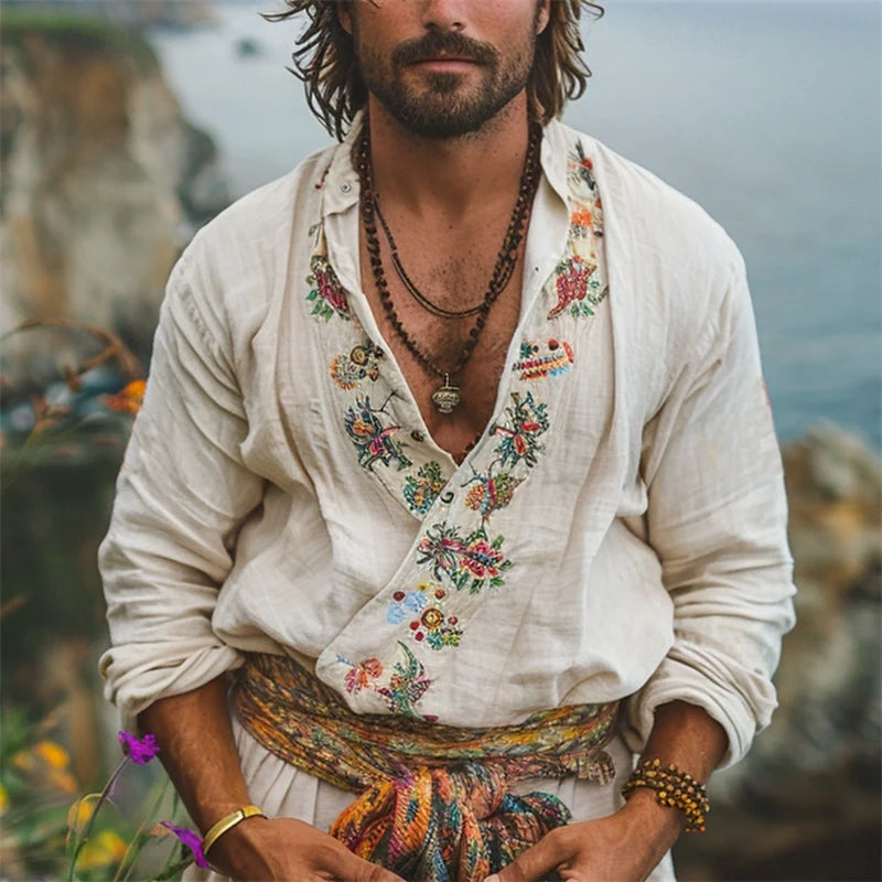 Jason | Bohemian summer shirt for men