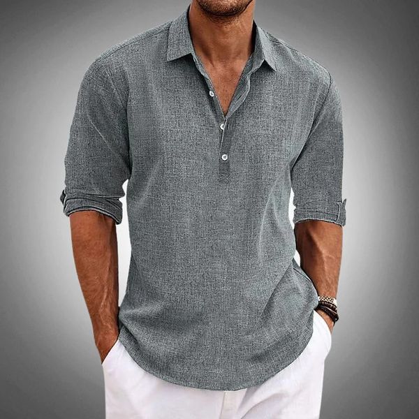Classic Linen Polo Shirt