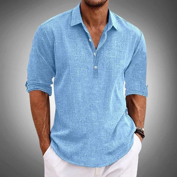 Classic Linen Polo Shirt