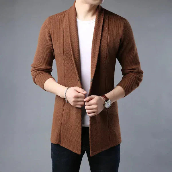 Julian | Men's Ribbed Wool Cardigan