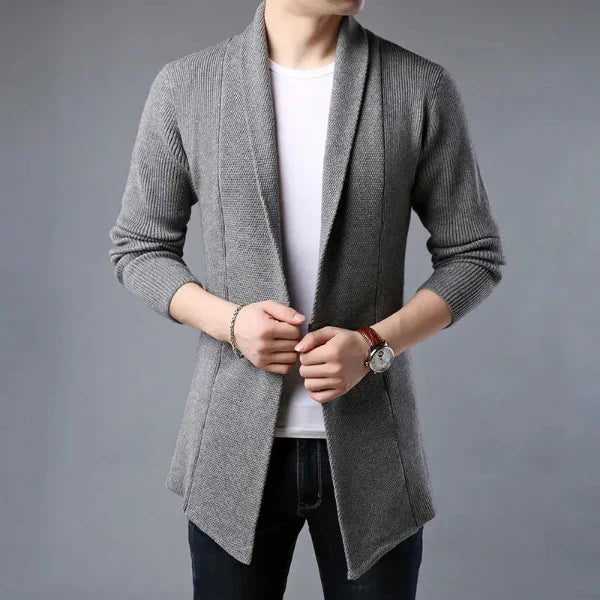 Julian | Men's Ribbed Wool Cardigan