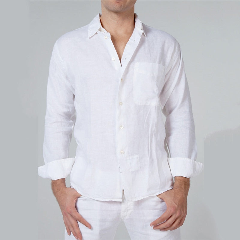 Casual Linen Shirt with Comfortable Fit